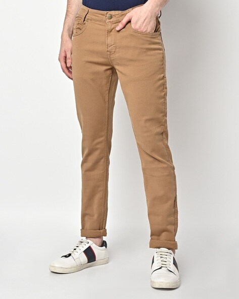 Buy Brown Trousers & Pants for Men by Tistabene Online