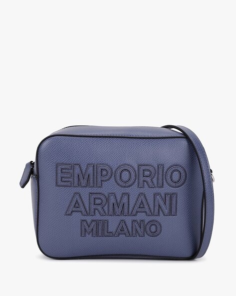 Emporio Armani | Jacquard AOP Cross Body Bag | Black 81336 | House of Fraser