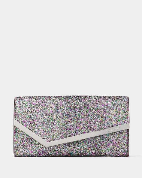 クラッチバッグ Jimmy Choo Coarse Glitter Fabric Clutch Champagne Coarse Glitter Fabric Clutch Bag| ELLIPSE| Pre