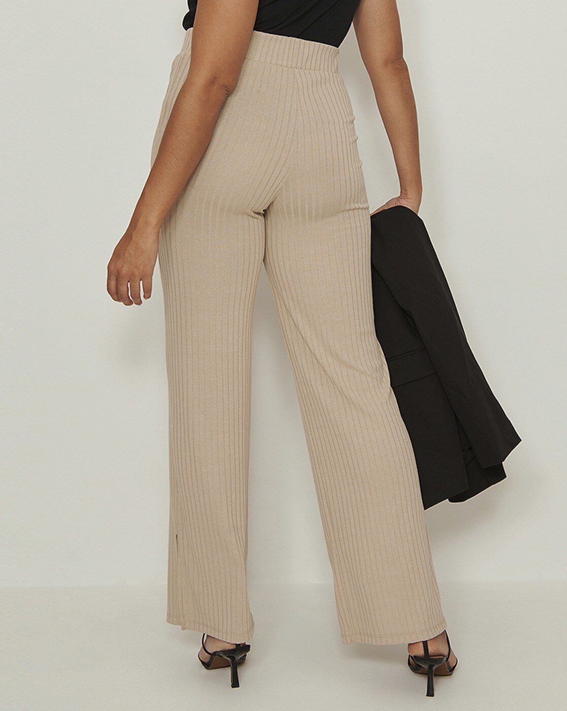 Buy Beige Trousers & Pants for Women by Na-kd Online