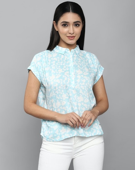 Buy FLORAL PRINT BUTTON-DOWN SHIRT for Women Online in India