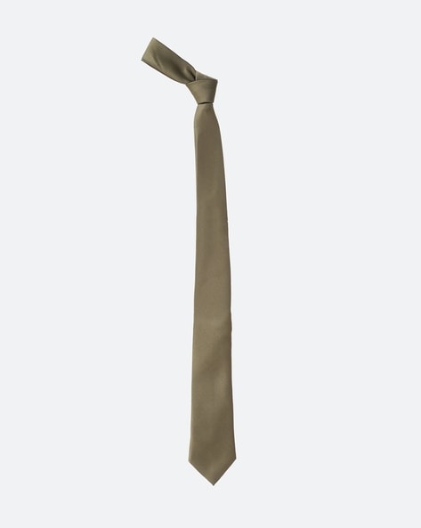 Solid Olive Tie