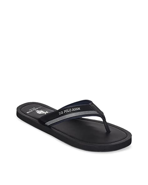 Polo slippers online black