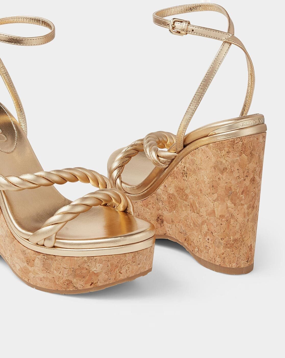 Wedge-heel sandals - Gold-coloured - Ladies | H&M IN