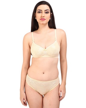 Buy Bralux Lace B Cup Lingerie (Set of 2) online