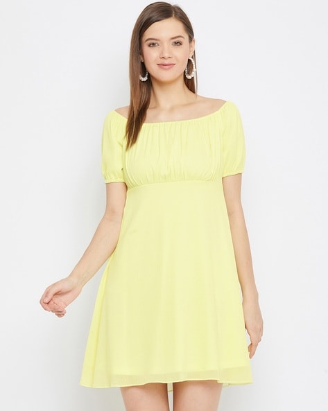 Buy Yellow Dresses for Women by Imfashini Online