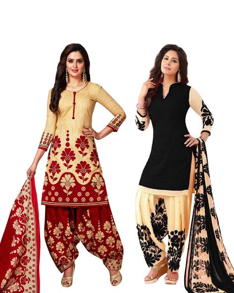 Pack of 2 Unstitched Dress Material Price in India