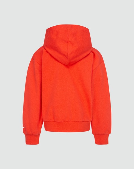 Plain red shop nike hoodie