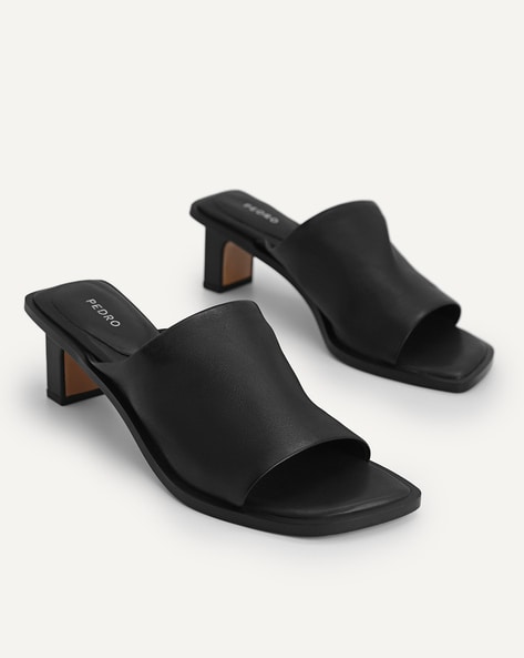 Perfect Fit In Size High Heels In Soft Leather Attractive Black Hill Sandals  Gender: Female at Best Price in Banda | Deepak Footwear