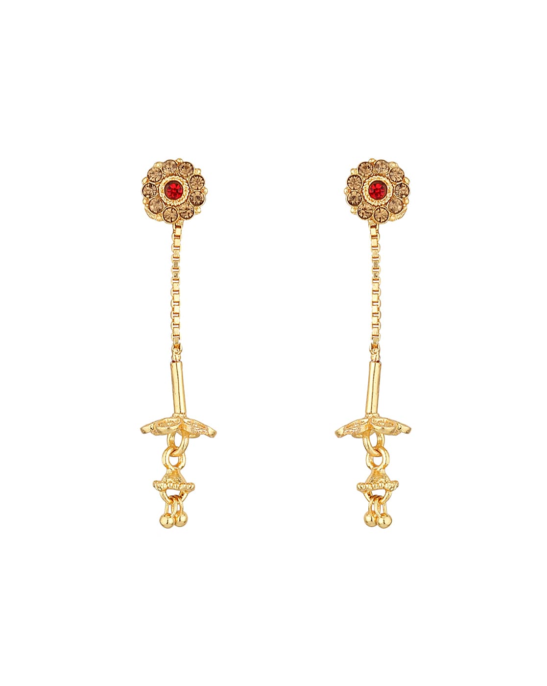 New* Beautiful Gold Sui Dhaga Earring Designs l सोने के सुई धागा के  डिज़ाइन। Long gold earring l - YouTube