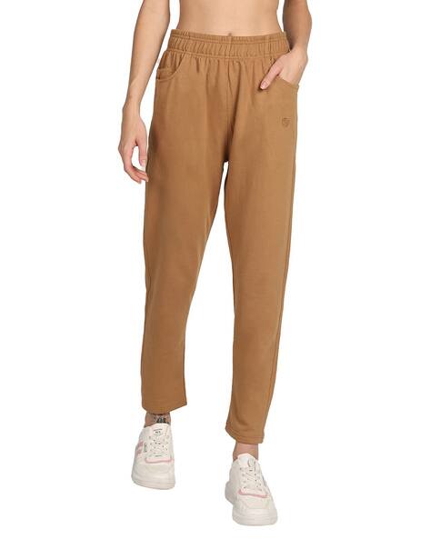 Chkokko Women Straight Track Pants with Insert Pockets