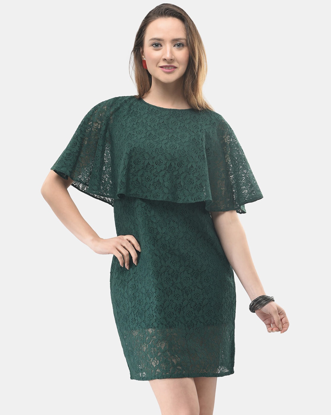 BACKORDER - Florsa Cold Shoulder Lace Dress | I.Silhouette