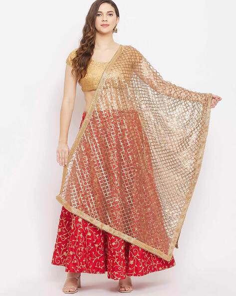 Sequin Embellished Dupatta Price in India