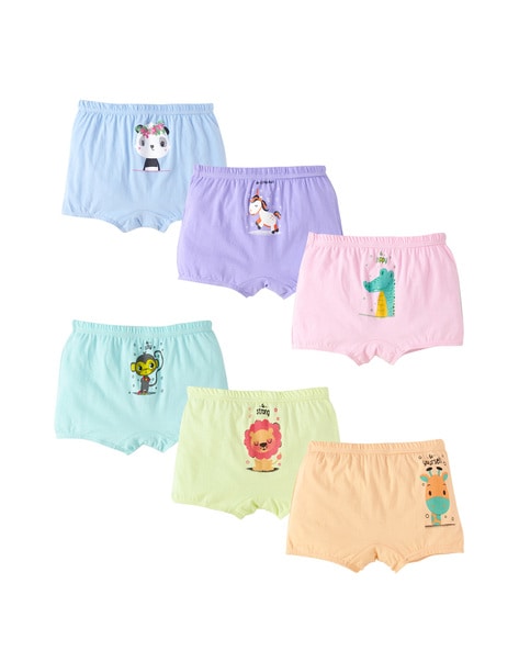 Baby Boys Girls Underwear Children Cartoon Dinosaur Cotton Flat