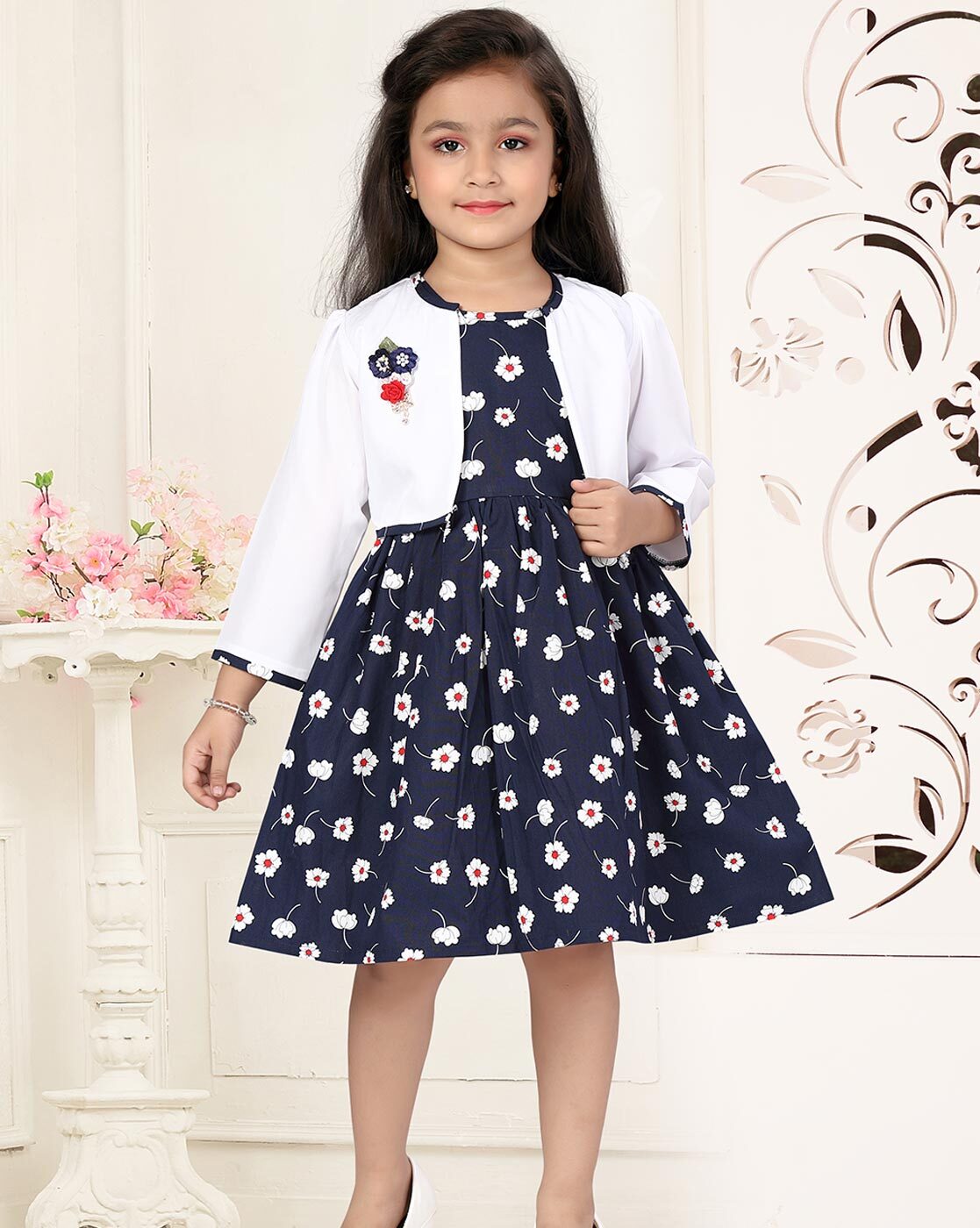 kid pattu frock with maggam work jacket | Kids dress patterns, Kids  designer dresses, Dresses kids girl