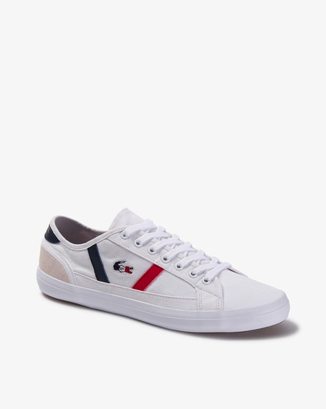 Mens Lacoste Shoes Gripshot Red Canvas Sneakers Casual - GenesinlifeShops  Spain - Cream Lacoste Straightset Sneakers classiche Lacoste
