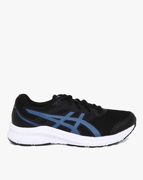 Asics black 2025 sports shoes