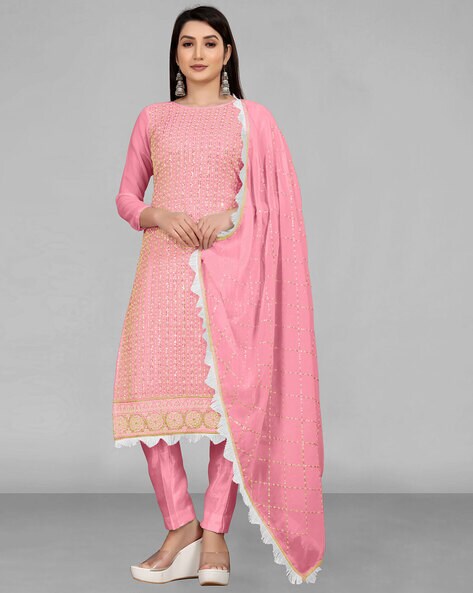 Indian Unstitched Dress Material Price in India