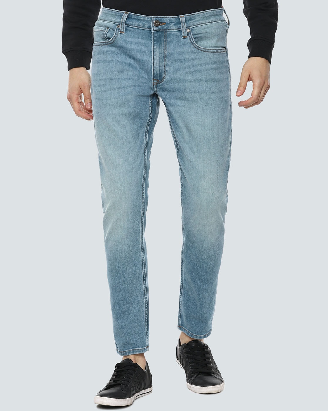 Buy LOUIS PHILIPPE JEANS Light Wash Cotton Blend Super Slim Fit