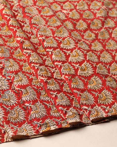 Handblock Printed Kalamkari Cotton Dress Material Price in India