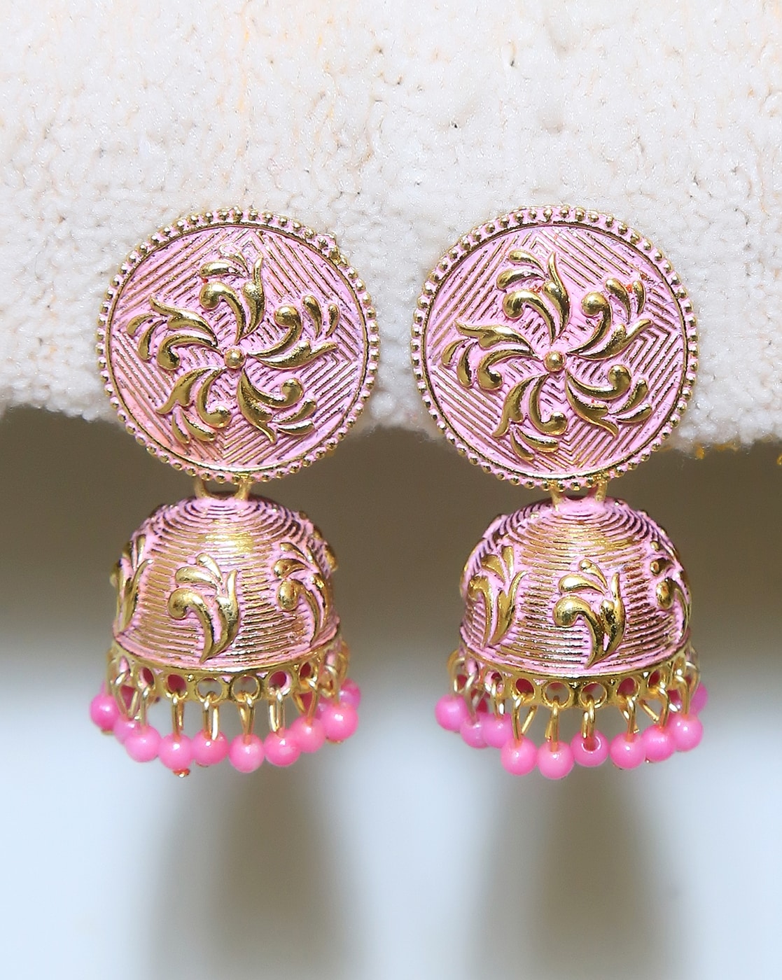 Indian Vintage Bollywood Gold Traditional Jhumka Jhumki Earrings Bridal  Jewelry | eBay