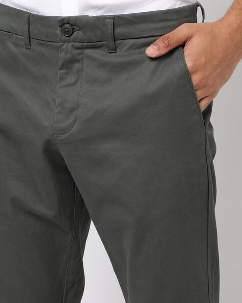 Buy Olive Trousers & Pants for Men by NETPLAY Online