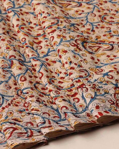 Handblock Printed Kalamkari Cotton Dress Material Price in India