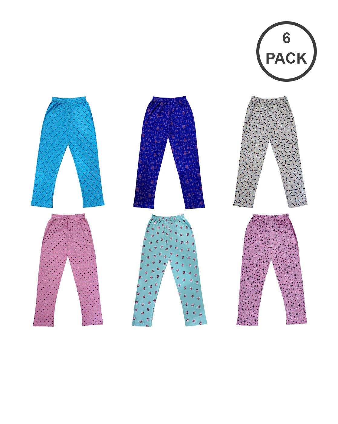 Buy EIO Baby Boys Girls Cotton Pyjamas Rib Pants Pack of 6 89 Years  Online at Best Prices in India  JioMart