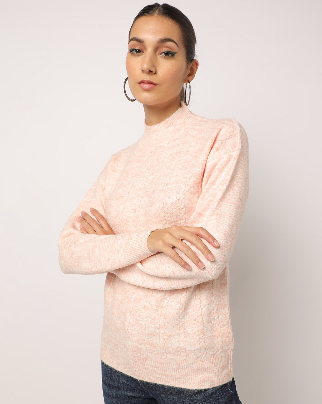 Buy Pink Sweaters & Cardigans for Women by DNMX Online