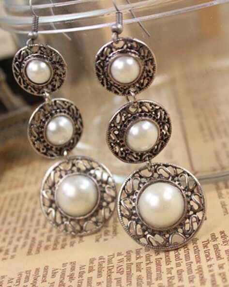 New Fashion Pearl Drop Earrings For Women Lot Gold Color Simple 2022 Trendy  Wedding Jewelry Simple