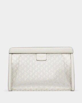 Louis Vuitton Horizon Clutch Monogram Taurillon Leather Black