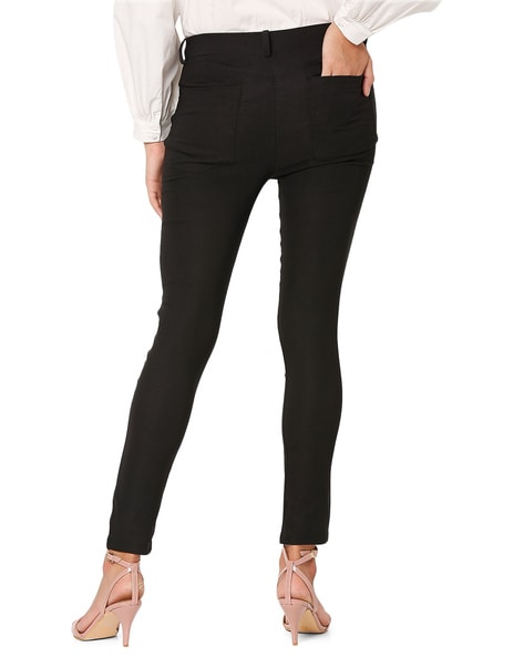 Buy Black Trousers & Pants for Women by SMARTY PANTS Online