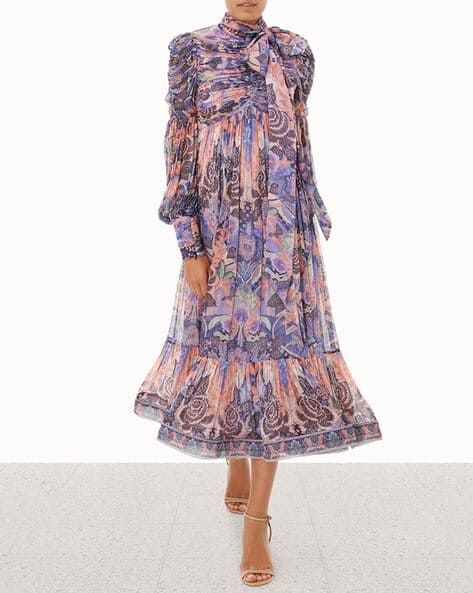 zimmermann celestial ruched midi dress Sale on Zimmermann Celestial Ruched Midi Dress