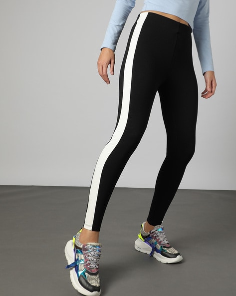 Contrast waistband hotsell mesh sports leggings