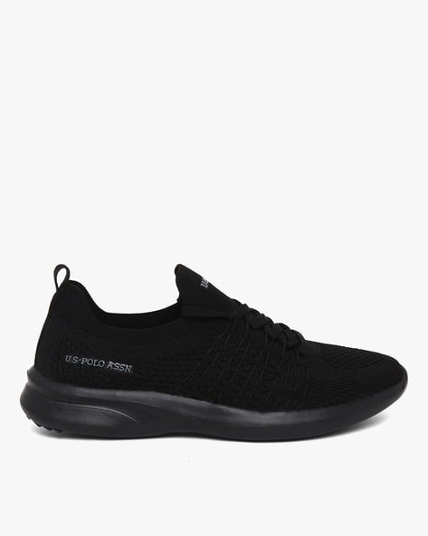 us polo knitted lace up sneakers