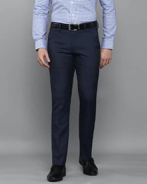 louis philippe Mid-Rise Flat Front Pants-picture-15