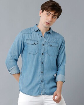 Buy Blue Shirts for Men by Prototype Online 