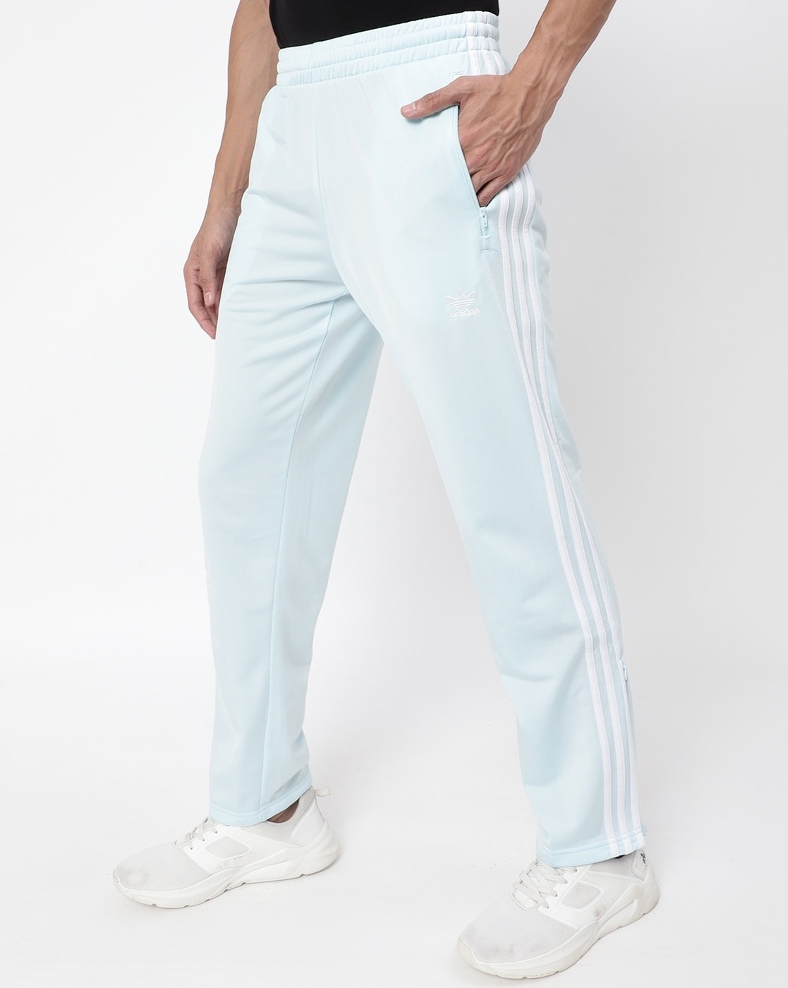 Light Blue Solid Track Pants - Selling Fast at Pantaloons.com