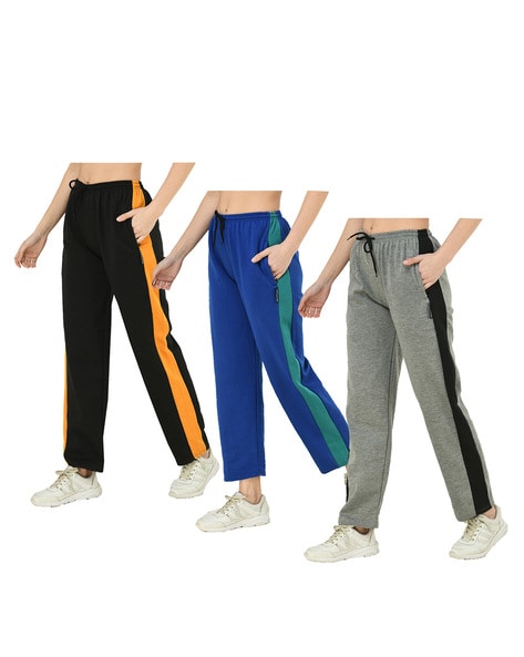 Buy Multicoloured Track Pants for Women by INDIWEAVES Online