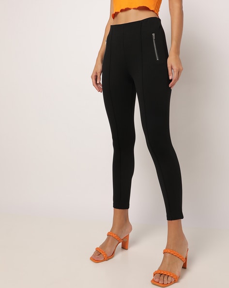 Skinny Jeggings with Zip Pockets