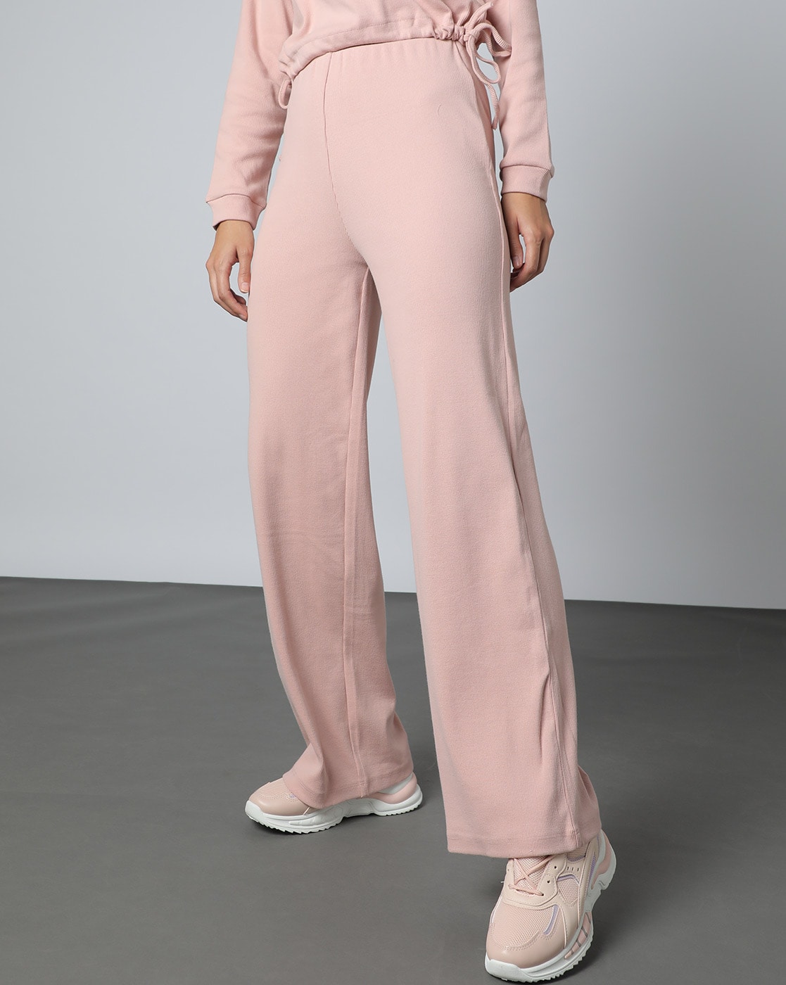 Buy Rose Gold Track Pants for Women by Femea Online | Ajio.com