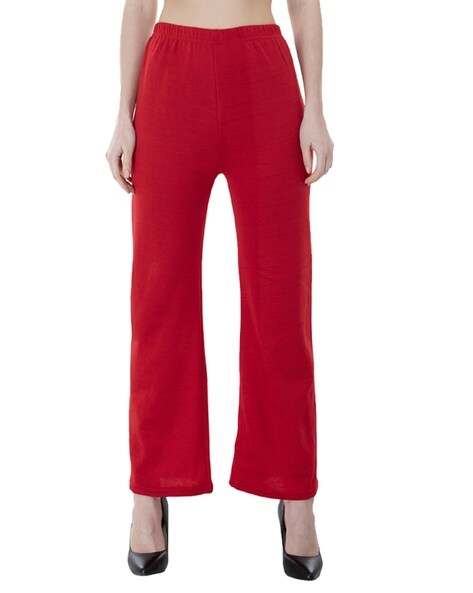 Buy Blue Trousers & Pants for Women by INDIWEAVES Online