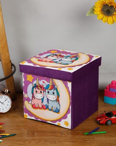 Cartoon Print Foldable Storage Box