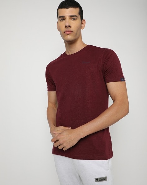 Buy Maroon Tshirts for Men by Teamspirit Online 