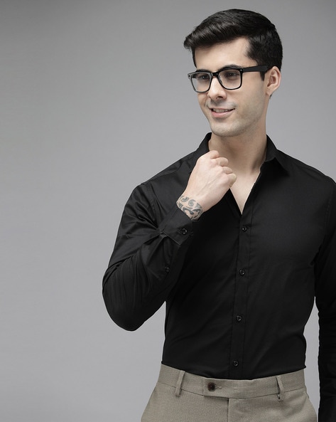 Slim Fit Shirt with Patch Pocket