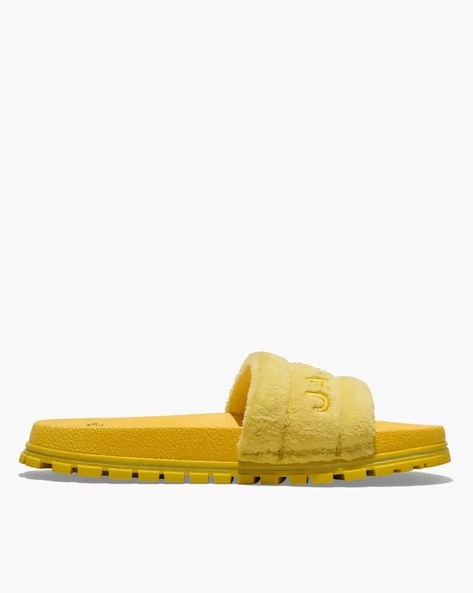 Yellow gucci best sale slides womens