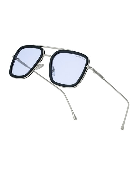 Classic Square Aviator Glasses UV Protection Tony Stark Sunglasses for Men Women 