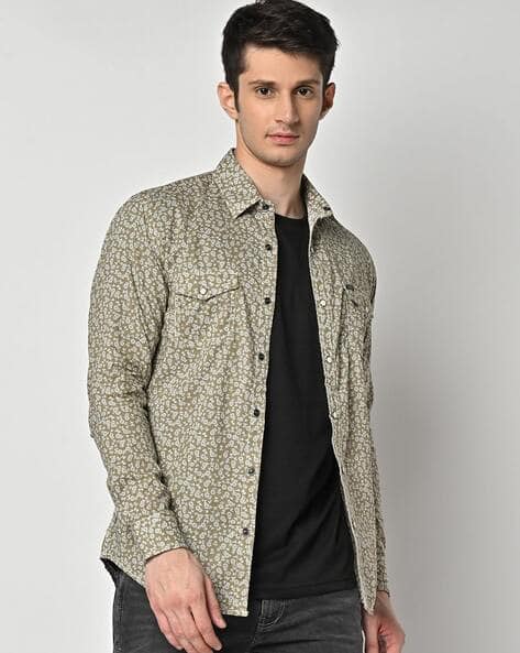 MUFTI Floral Print Slim Fit Shirt