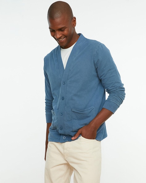 Buy Blue Sweaters Cardigans for Men by TRENDYOL Online Ajio