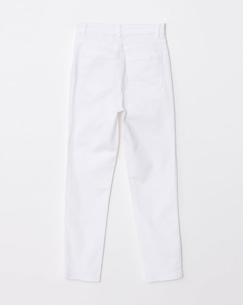 H and shop m white trousers